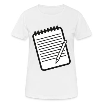 Checklist Notes Homework - Women's Breathable T-Shirt - white - Front - AI Model Female 172 dark (172cm)