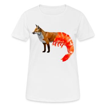 Fox-shrimp mixture - Women's Breathable T-Shirt - white - Front - AI Model Female 172 dark (172cm)