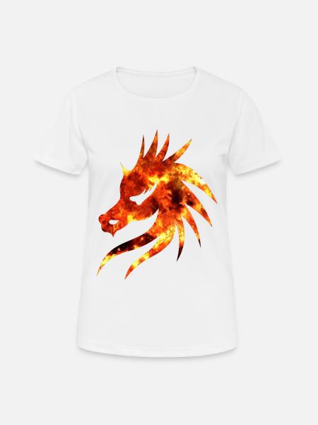 Dragon's Head - Women's Breathable T-Shirt - white