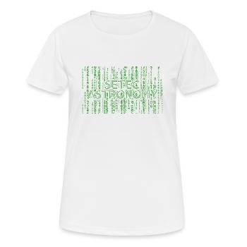 Setec Astronomy - Codage de programmation informatique - T-shirt respirant Femme - blanc - Devant - AI Model Female 172 dark (172cm)