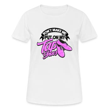 Lass mich nicht meine Armaturenschuhe anziehen - Retro - Frauen T-Shirt atmungsaktiv - Weiß - Vorne - AI Model Female 172 dark (172cm)