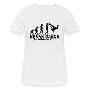 Break Dance Evolution - break dance - T-shirt respirant Femme - blanc - Devant - AI Model Female 172 dark (172cm)