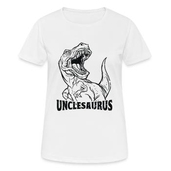 Unclesaurus Uncle Saurus Dinosaur - prehistoric - Women's Breathable T-Shirt - white - Front - AI Model Female 172 dark (172cm)