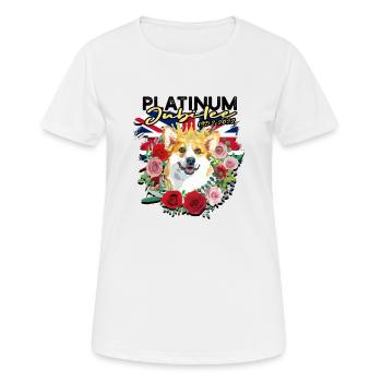 Platinum Jubilee 1952-2022 - fluffy - Women's Breathable T-Shirt - white - Front - AI Model Female 172 dark (172cm)