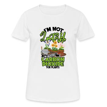 I'm Not Lazy I'm Creating Carbon Dioxide for - Women's Breathable T-Shirt - white - Front - AI Model Female 172 dark (172cm)