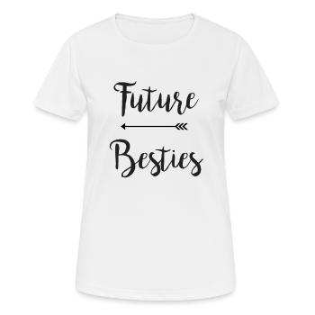 futurs Besties - Partie 1 - T-shirt respirant Femme - blanc - Devant - AI Model Female 172 dark (172cm)