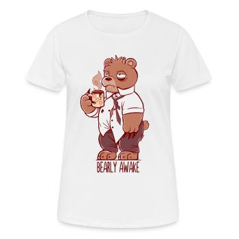 Éveil des ours - T-shirt respirant Femme - blanc - Devant - AI Model Female 172 dark (172cm)