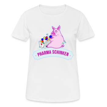 Pharma Schinken - Frauen T-Shirt atmungsaktiv - Weiß - Vorne - AI Model Female 172 dark (172cm)