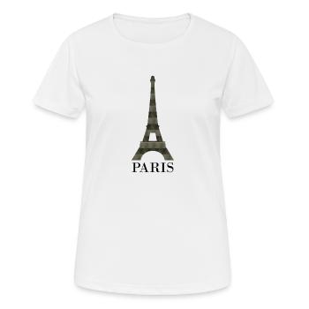tour Eiffel - T-shirt respirant Femme - blanc - Devant - AI Model Female 172 dark (172cm)