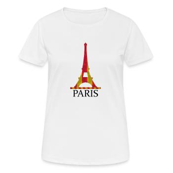 tour Eiffel - T-shirt respirant Femme - blanc - Devant - AI Model Female 172 dark (172cm)