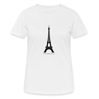 tour Eiffel - T-shirt respirant Femme - blanc - Devant - AI Model Female 172 dark (172cm)