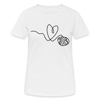 Tricot Tricot Crochet Tricoteur - T-shirt respirant Femme - blanc - Devant - AI Model Female 172 dark (172cm)