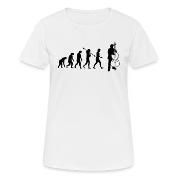 Double bass Double bass player Double bass player - Women's Breathable T-Shirt - white - Front - AI Model Female 172 dark (172cm)
