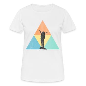 Voyage - T-shirt respirant Femme - blanc - Devant - AI Model Female 172 dark (172cm)