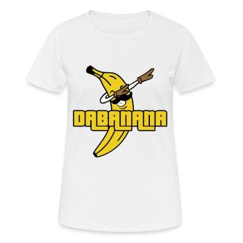 Dab Banana - T-shirt respirant Femme - blanc - Devant - AI Model Female 172 dark (172cm)