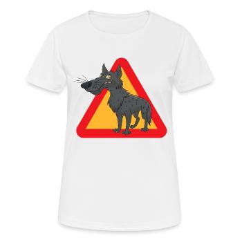 wolf - Women's Breathable T-Shirt - white - Front - AI Model Female 172 dark (172cm)
