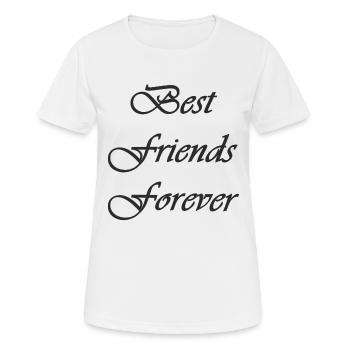 Amitié - T-shirt respirant Femme - blanc - Devant - AI Model Female 172 dark (172cm)