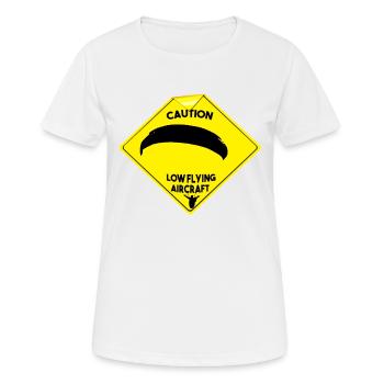 Parapente - Low flying aircraft - T-shirt respirant Femme - blanc - Devant - AI Model Female 172 dark (172cm)