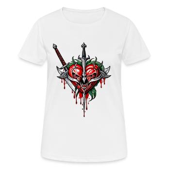 Cœur courageux - T-shirt respirant Femme - blanc - Devant - AI Model Female 172 dark (172cm)