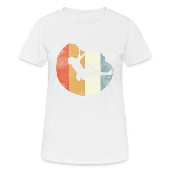 grimper grimpeur cadeau bouldering bouldering - T-shirt respirant Femme - blanc - Devant - AI Model Female 172 dark (172cm)