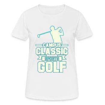 Campus Classic Sports Golf Tshirt Design - Women's Breathable T-Shirt - white - Front - AI Model Female 172 dark (172cm)