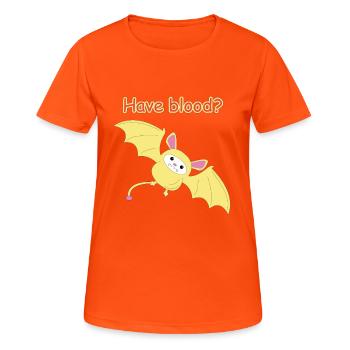 Conception de T-shirt Jerboa mignon, intelligent et drôle - T-shirt respirant Femme - orange néon - Devant - AI Model Female 172 dark (172cm)