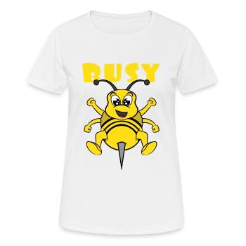 Beschäftigte Biene Dieser niedliche und entzückende Entwurf wird ein - Frauen T-Shirt atmungsaktiv - Weiß - Vorne - AI Model Female 172 dark (172cm)