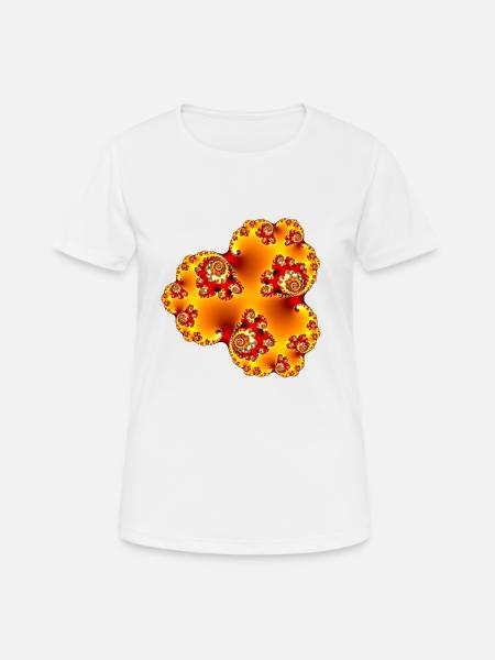 Fractal # 206_2 - Women's Breathable T-Shirt - white