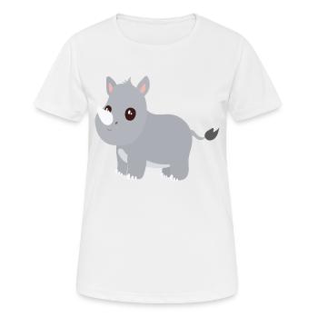 rhino - Women's Breathable T-Shirt - white - Front - AI Model Female 172 dark (172cm)