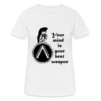 Leonidas Sparta - T-shirt respirant Femme - blanc - Devant - AI Model Female 172 dark (172cm)
