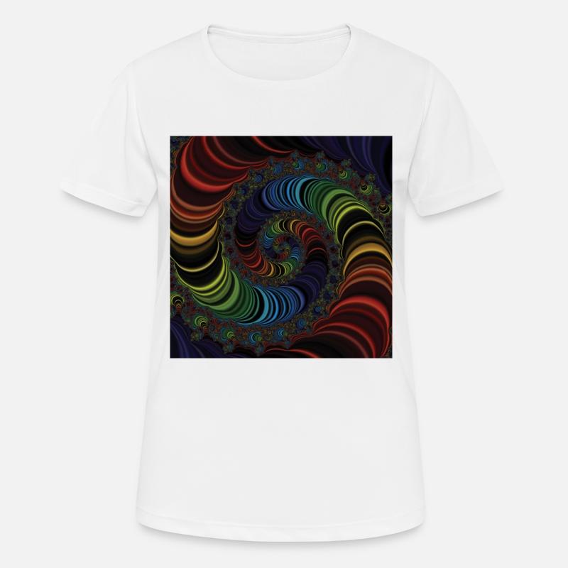 Fractal #X4 - Women's Breathable T-Shirt - white