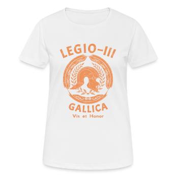 Legio III Gallica - T-shirt respirant Femme - blanc - Devant - AI Model Female 172 dark (172cm)