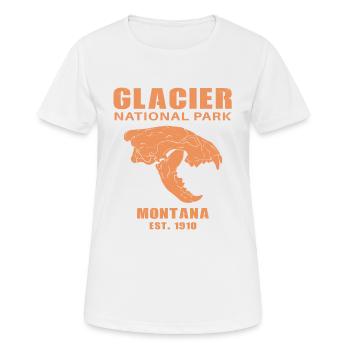 Glacier National Park Montana - Women's Breathable T-Shirt - white - Front - AI Model Female 172 dark (172cm)