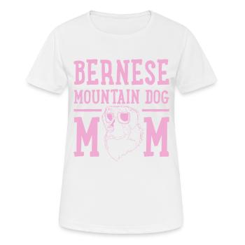 Bernese mountain dog mom - Women's Breathable T-Shirt - white - Front - AI Model Female 172 dark (172cm)
