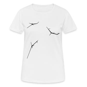Crack - Crack - T-shirt respirant Femme - blanc - Devant - AI Model Female 172 dark (172cm)