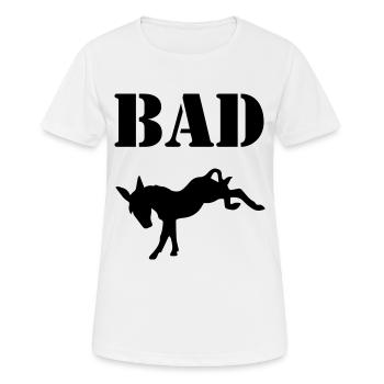 Bad Ass - Women's Breathable T-Shirt - white - Front - AI Model Female 172 dark (172cm)