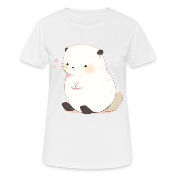 Mangouste - T-shirt respirant Femme - blanc - Devant - AI Model Female 172 dark (172cm)