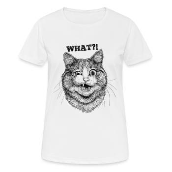 WHAT - Women's Breathable T-Shirt - white - Front - AI Model Female 172 dark (172cm)