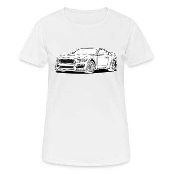 Cool Car White - Women's Breathable T-Shirt - white - Front - AI Model Female 172 dark (172cm)