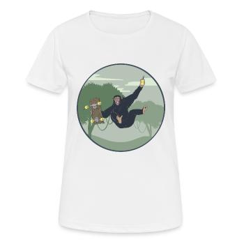 This is bananas - Frauen T-Shirt atmungsaktiv - Weiß - Vorne - AI Model Female 172 dark (172cm)