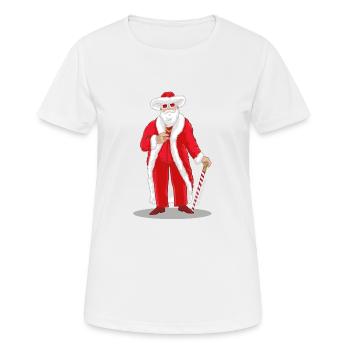 Big Pimpin 'Santa - Frauen T-Shirt atmungsaktiv - Weiß - Vorne - AI Model Female 172 dark (172cm)
