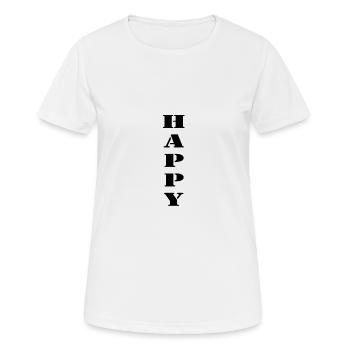 Happy Happy Merry - Women's Breathable T-Shirt - white - Front - AI Model Female 172 dark (172cm)