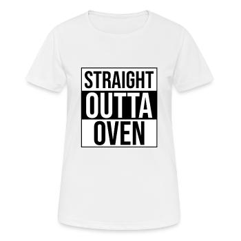 Backen aus dem Ofen Bäcker Geschenk idee Bäckerin - Frauen T-Shirt atmungsaktiv - Weiß - Vorne - AI Model Female 172 dark (172cm)