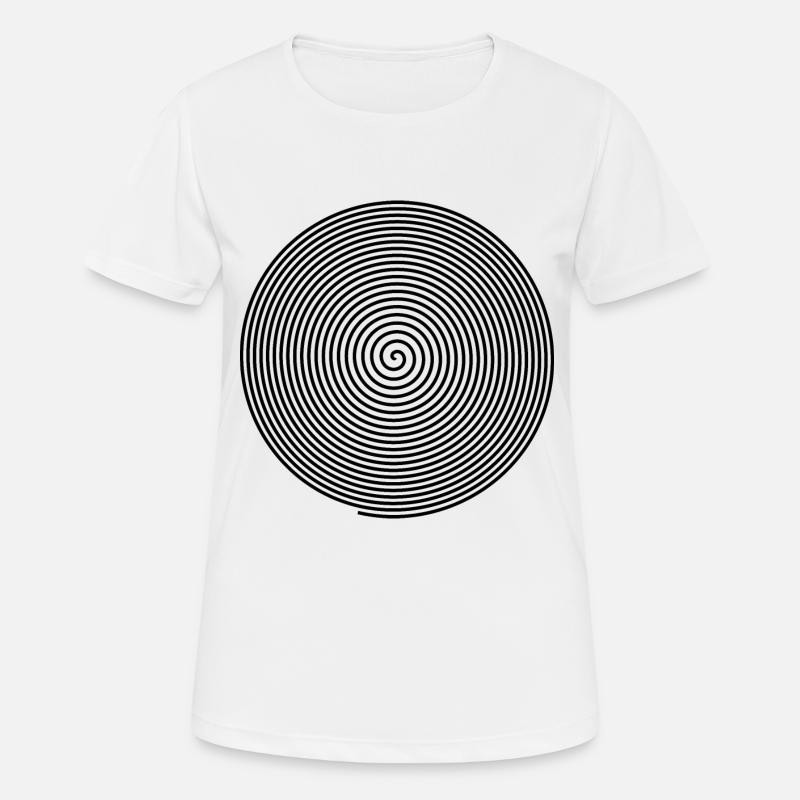 Spiral gift, optical illusion hypnosis - Women's Breathable T-Shirt - white