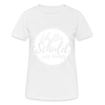 Je suis la faute Drôle de Sarcastique Cadeau - T-shirt respirant Femme - blanc - Devant - AI Model Female 172 dark (172cm)
