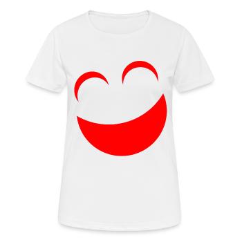 Rot - Frauen T-Shirt atmungsaktiv - Weiß - Vorne - AI Model Female 172 dark (172cm)