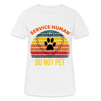 Service humain, soutien émotionnel humain - T-shirt respirant Femme - blanc - Devant - AI Model Female 172 dark (172cm)