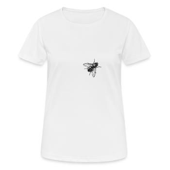 fliege - Frauen T-Shirt atmungsaktiv - Weiß - Vorne - AI Model Female 172 dark (172cm)