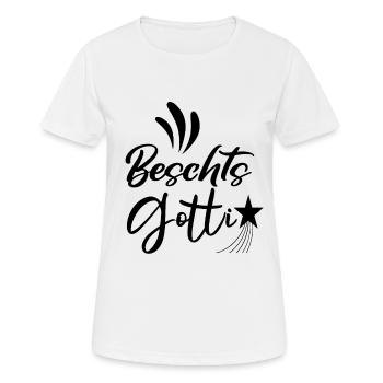Bestes Gotti der Welt Schweiz Patentante Patin - Frauen T-Shirt atmungsaktiv - Weiß - Vorne - AI Model Female 172 dark (172cm)