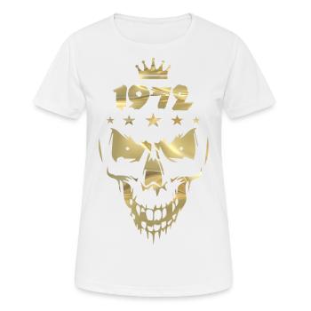 1972 Or crânien - T-shirt respirant Femme - blanc - Devant - AI Model Female 172 dark (172cm)